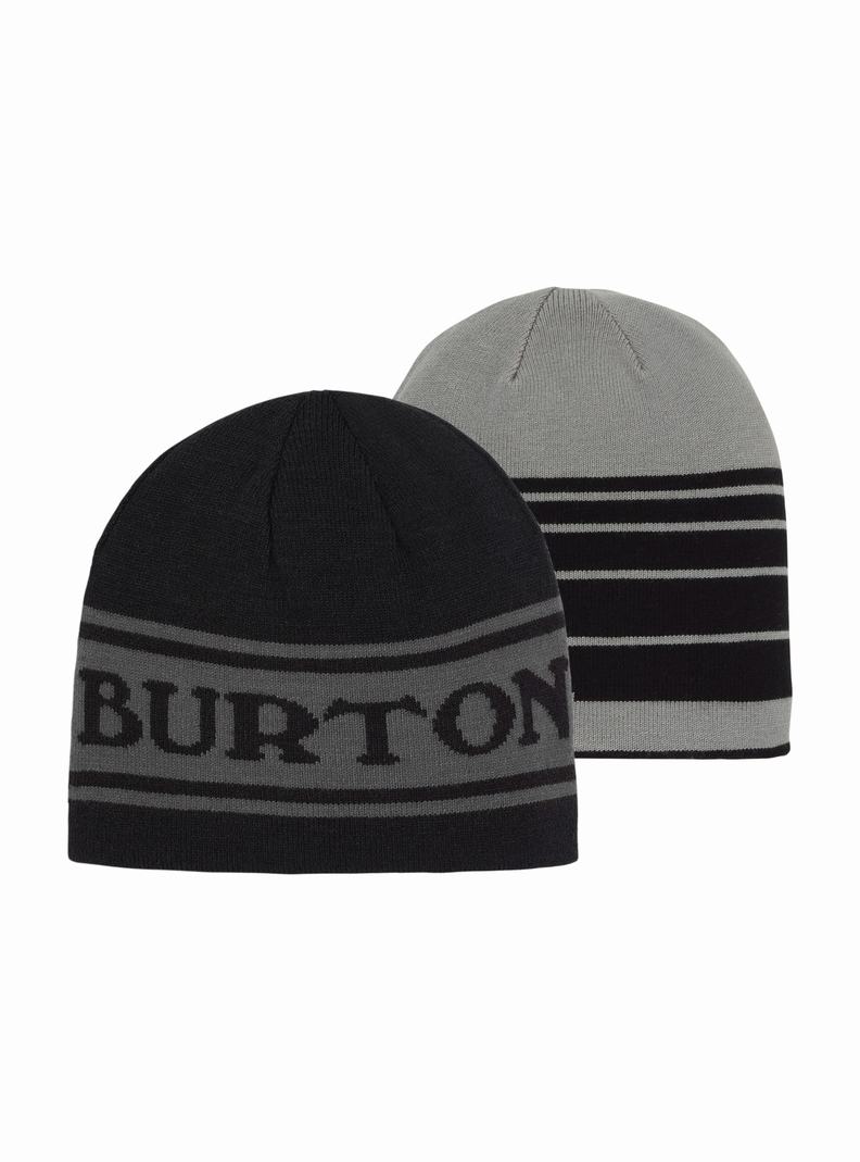 Burton Billboard Reversible Mütze Kinder Schwarz | 456-LXJDBM