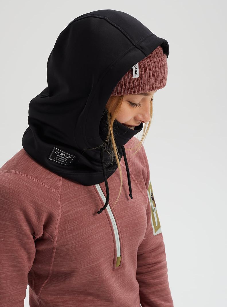 Burton Bonded Hood Skimasken Damen Schwarz | 257-NRKCIU