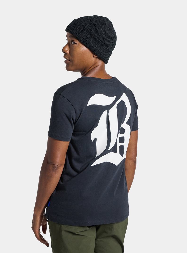 Burton Bradner Kurzes Sleeve T-Shirts Damen Schwarz | 329-PMCJUN