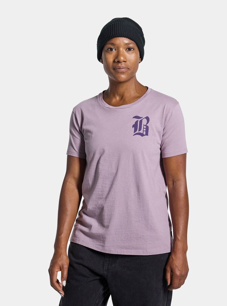 Burton Bradner Kurzes Sleeve T-Shirts Damen Lavendel | 640-VKIJHE