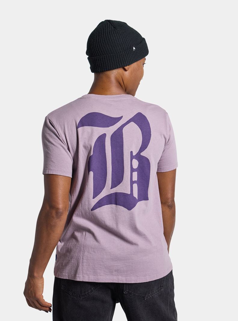 Burton Bradner Kurzes Sleeve T-Shirts Damen Lavendel | 640-VKIJHE