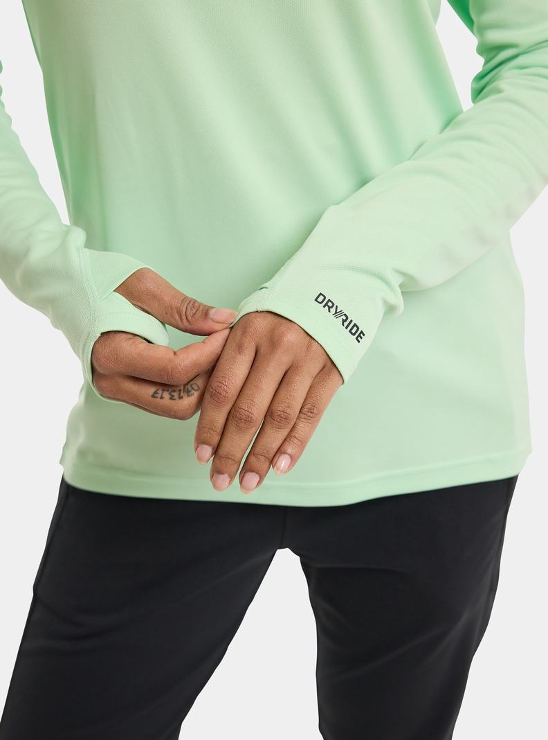 Burton Brand Active Long Sleeve Hemd Damen Grün | 562-JRNHOD