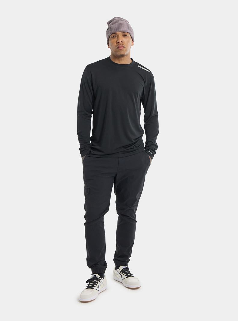 Burton Brand Active Long Sleeve Hemd Herren Schwarz | 106-FKYZMH