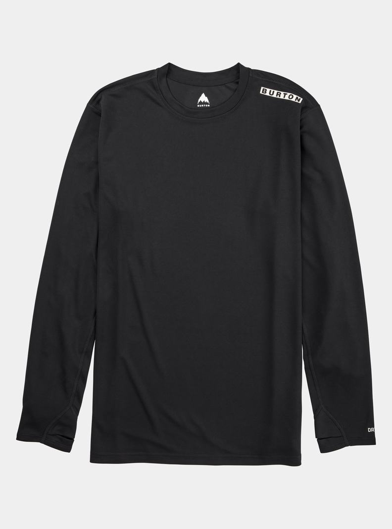 Burton Brand Active Long Sleeve Hemd Herren Schwarz | 106-FKYZMH