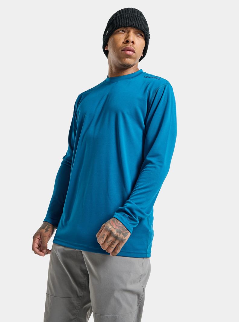 Burton Brand Active Long Sleeve Hemd Herren Blau | 281-BNQTRL