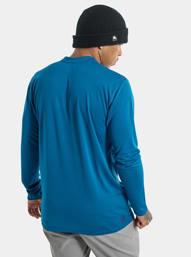 Burton Brand Active Long Sleeve Hemd Herren Blau | 281-BNQTRL