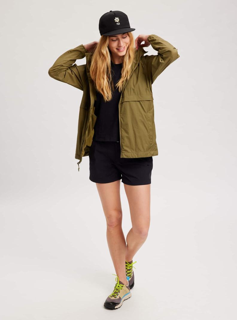 Burton Breezerite Snowboardjacke Damen Olivgrün | 162-WCBZFU