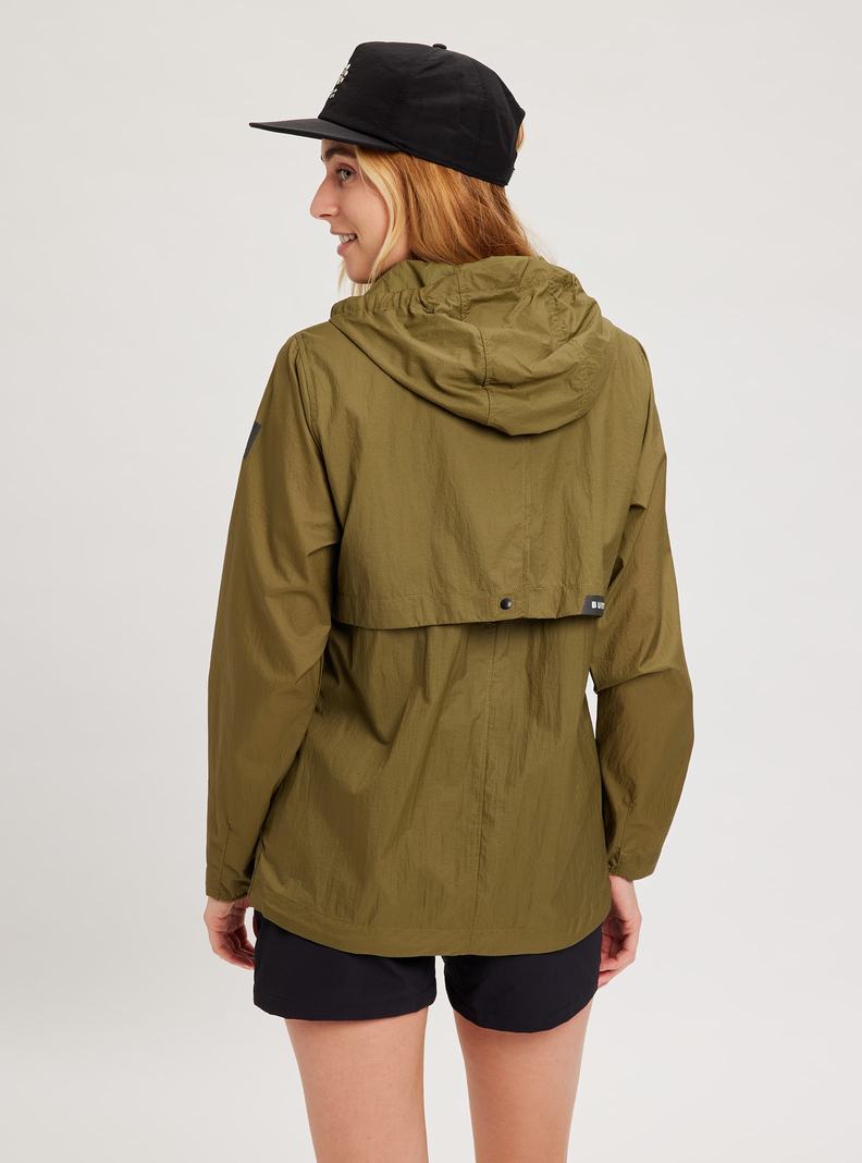 Burton Breezerite Snowboardjacke Damen Olivgrün | 162-WCBZFU