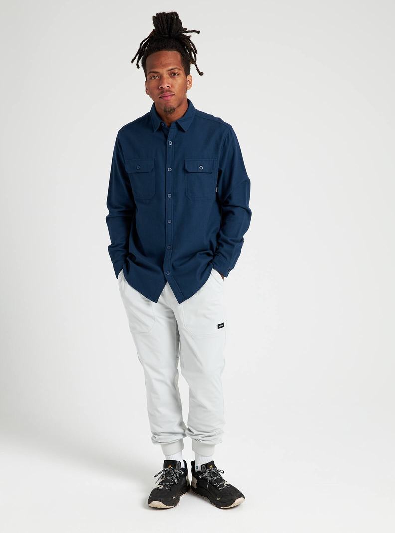 Burton Brighton Flannel Hemd Herren Blau | 291-PHOIMY