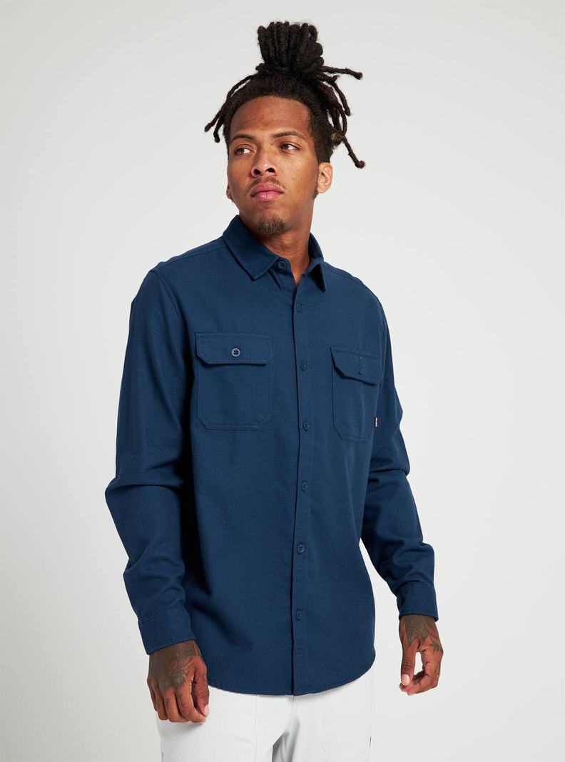 Burton Brighton Flannel Hemd Herren Blau | 291-PHOIMY