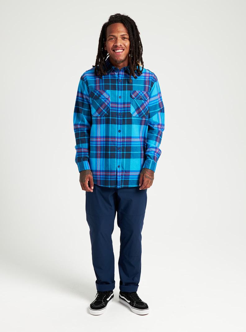 Burton Brighton Flannel Hemd Herren Blau | 479-YMHNRZ