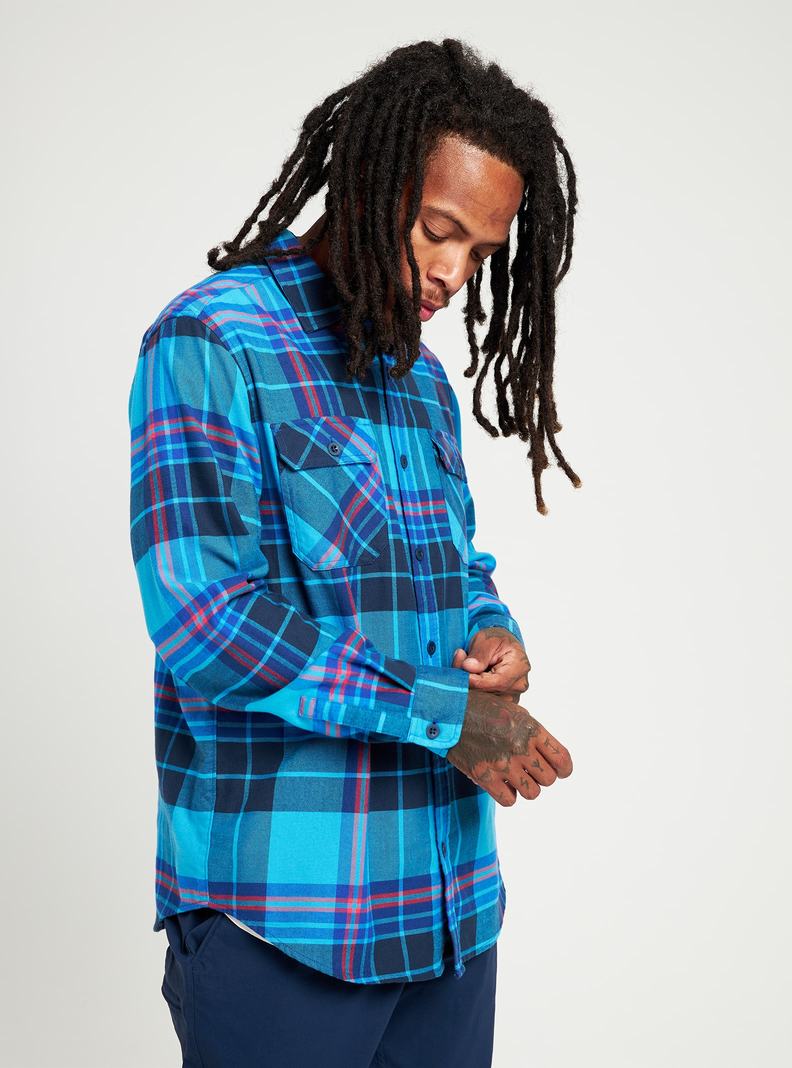 Burton Brighton Flannel Hemd Herren Blau | 479-YMHNRZ