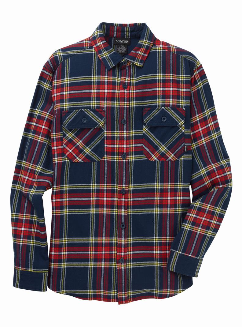 Burton Brighton Flannel Hemd Herren Blau | 625-MBIZLT