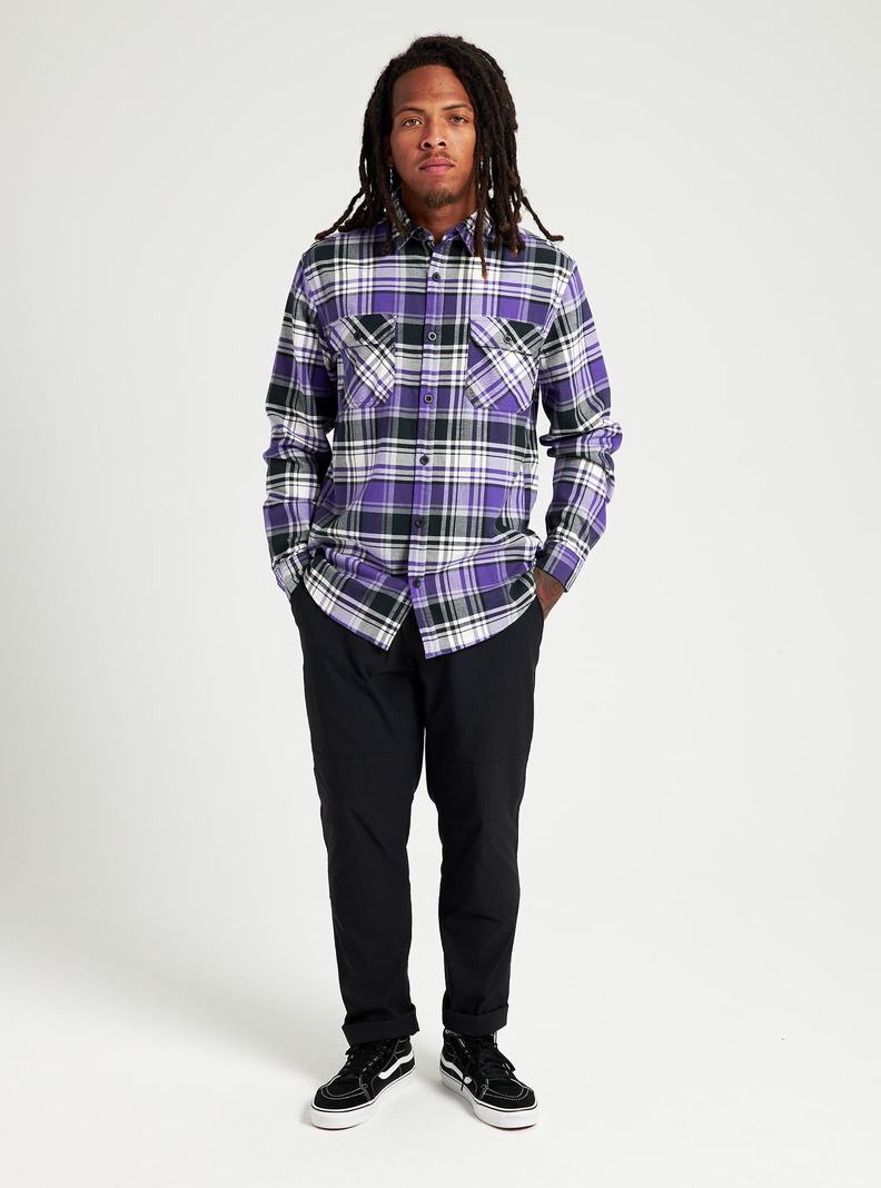 Burton Brighton Flannel Hemd Herren Lila | 596-ANVCRW