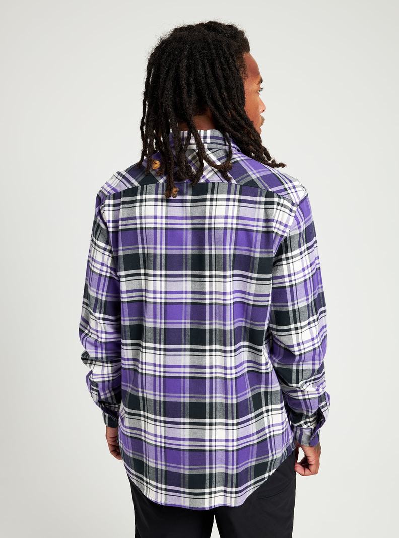 Burton Brighton Flannel Hemd Herren Lila | 596-ANVCRW
