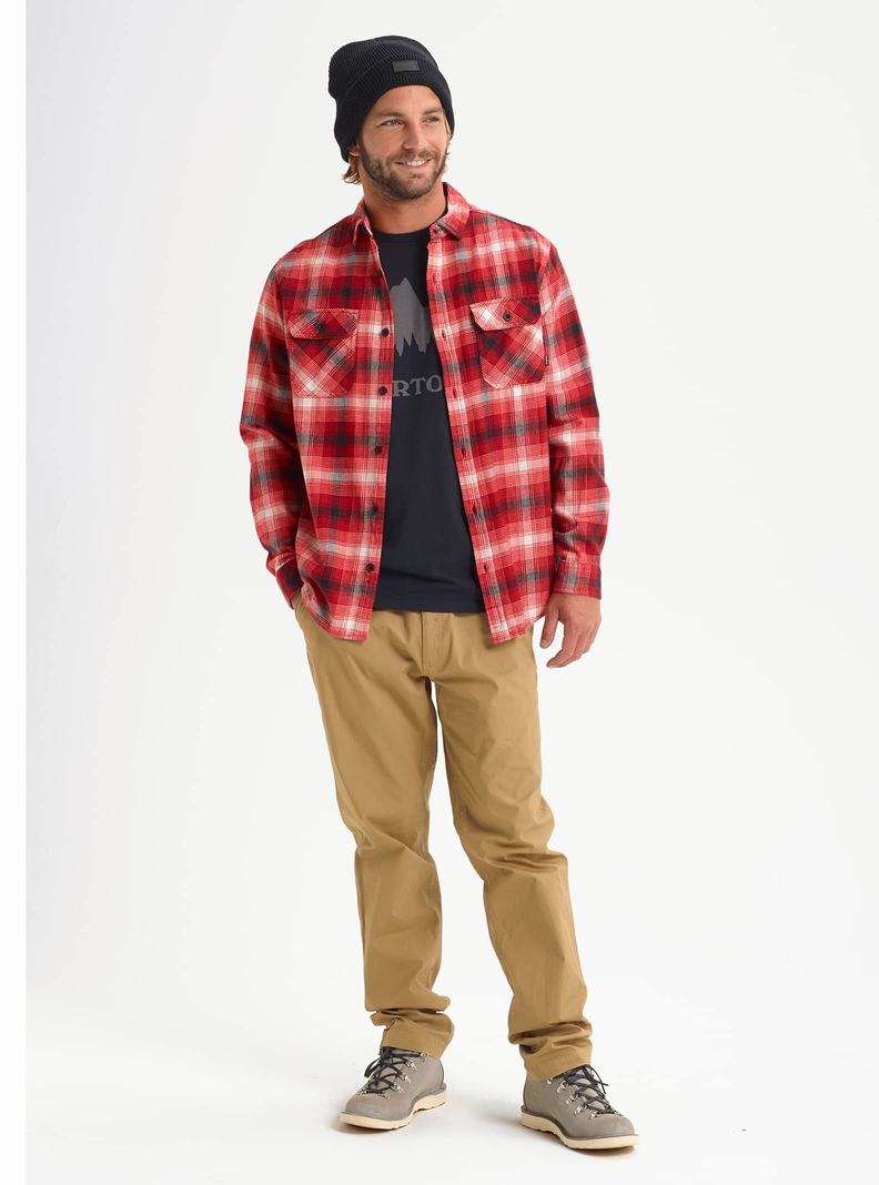 Burton Brighton Flannel Hemd Herren Rot | 714-QORJPW