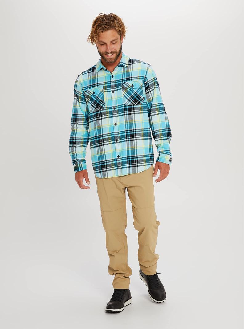 Burton Brighton Flannel Hemd Herren Schwarz | 370-ZNREPX