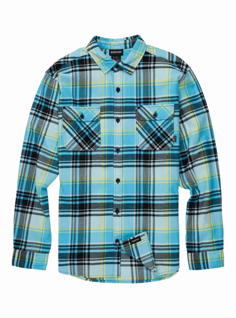 Burton Brighton Flannel Hemd Herren Schwarz | 370-ZNREPX