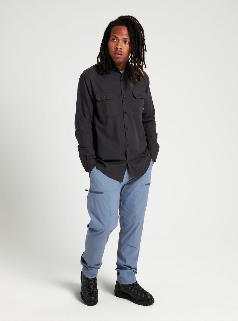 Burton Brighton Flannel Hemd Herren Schwarz | 736-ISDOYX