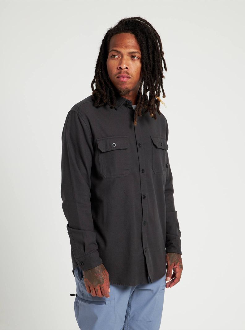 Burton Brighton Flannel Hemd Herren Schwarz | 736-ISDOYX