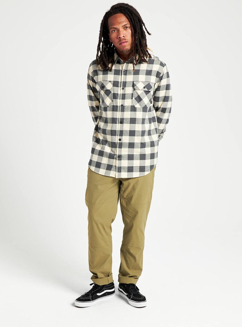 Burton Brighton Flannel Hemd Herren Schwarz Weiß | 872-BDUFKP