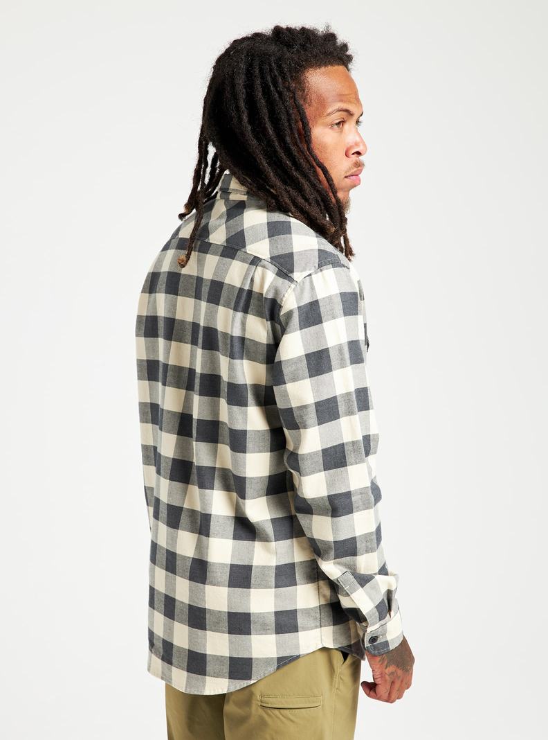 Burton Brighton Flannel Hemd Herren Schwarz Weiß | 872-BDUFKP