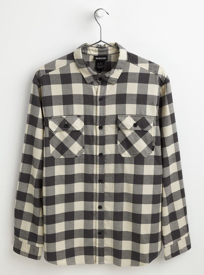 Burton Brighton Flannel Hemd Herren Schwarz Weiß | 872-BDUFKP