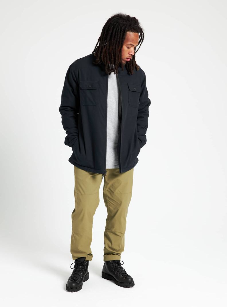 Burton Brighton Insulated Flannel Hemd Herren Schwarz | 204-KRLZQM