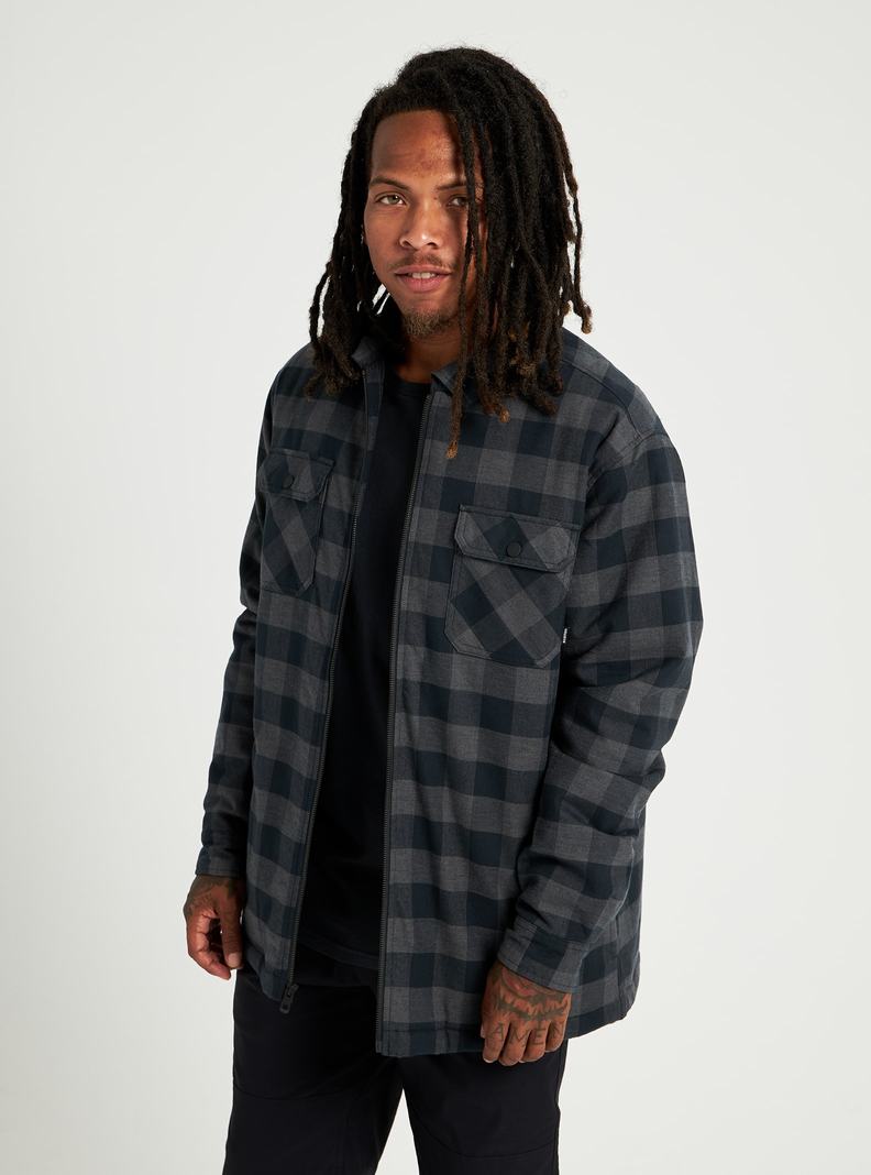 Burton Brighton Insulated Flannel Hemd Herren Schwarz | 230-DISCWJ