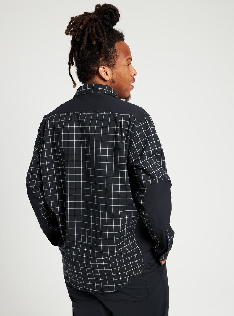 Burton Brighton Performance Flannel Hemd Herren Schwarz | 761-RNAQSE