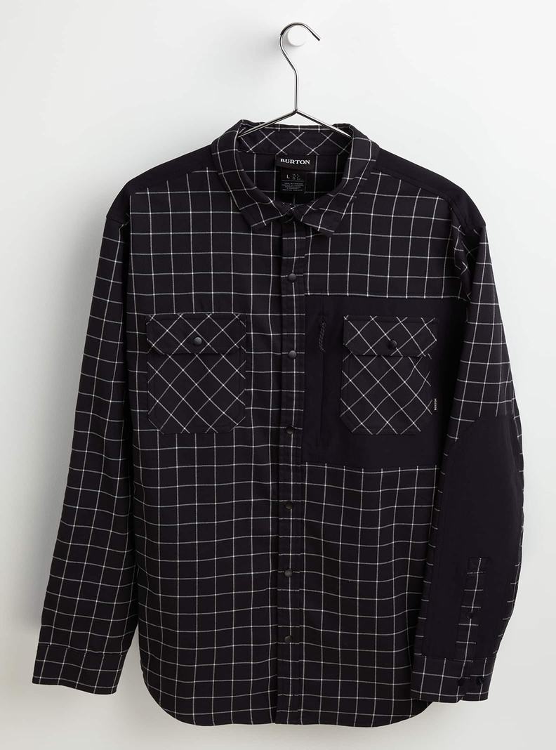 Burton Brighton Performance Flannel Hemd Herren Schwarz | 761-RNAQSE