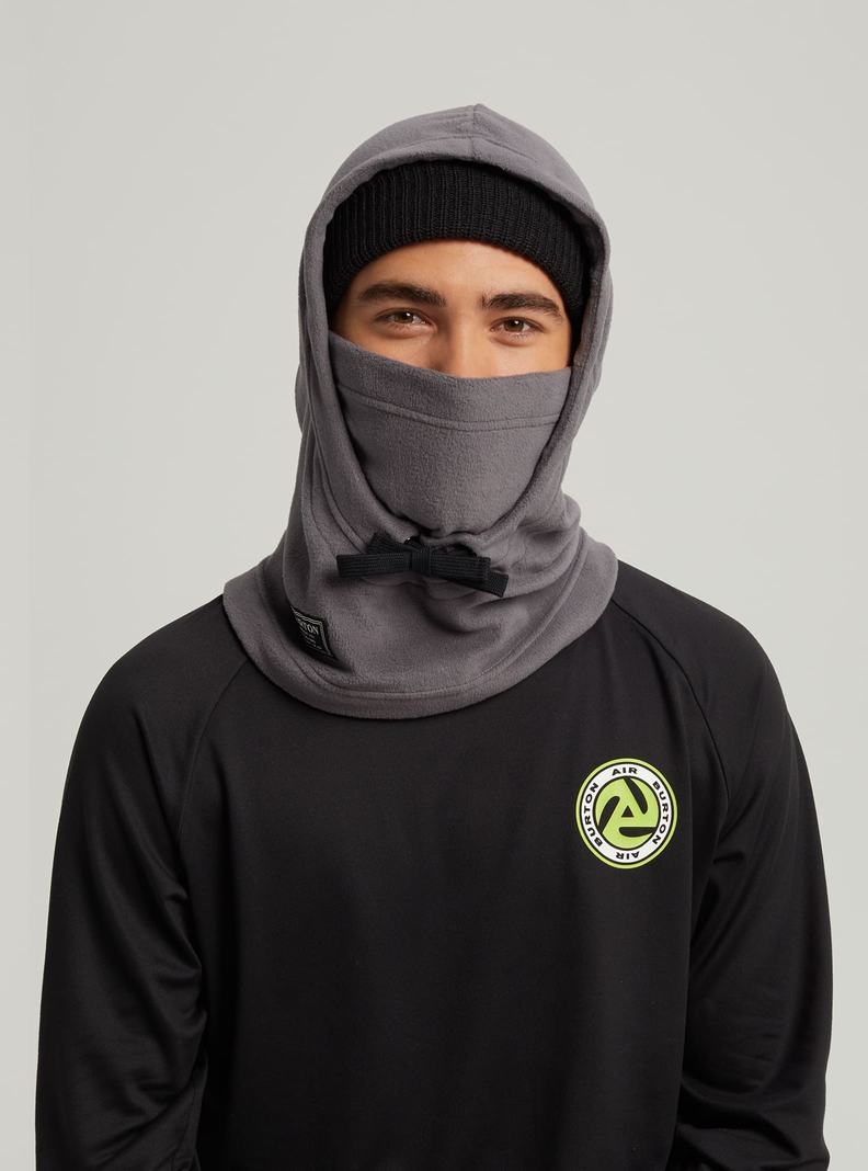 Burton Burke Hood Skimasken Damen Grau | 172-ZYJMIW