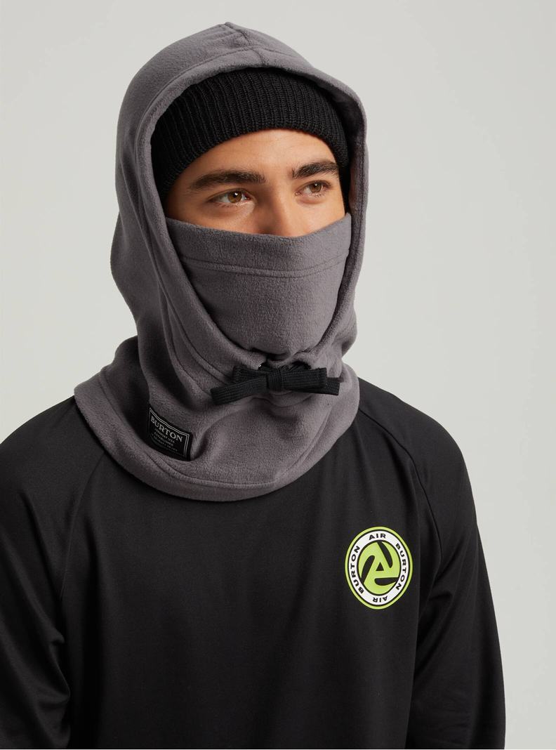Burton Burke Hood Skimasken Damen Grau | 172-ZYJMIW
