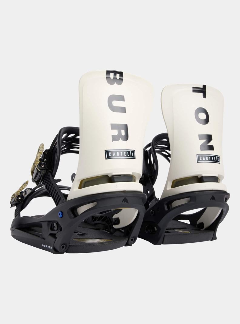 Burton Cartel X EST® Snowboard Bindung Herren Schwarz Weiß | 741-YXVKRW