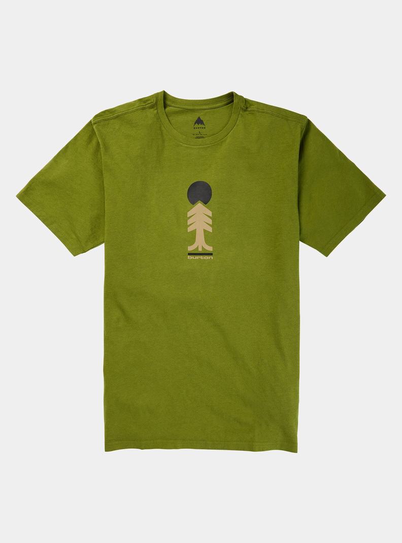 Burton Cartographer Kurzes Sleeve T-Shirts Herren Grün | 038-DCORBZ