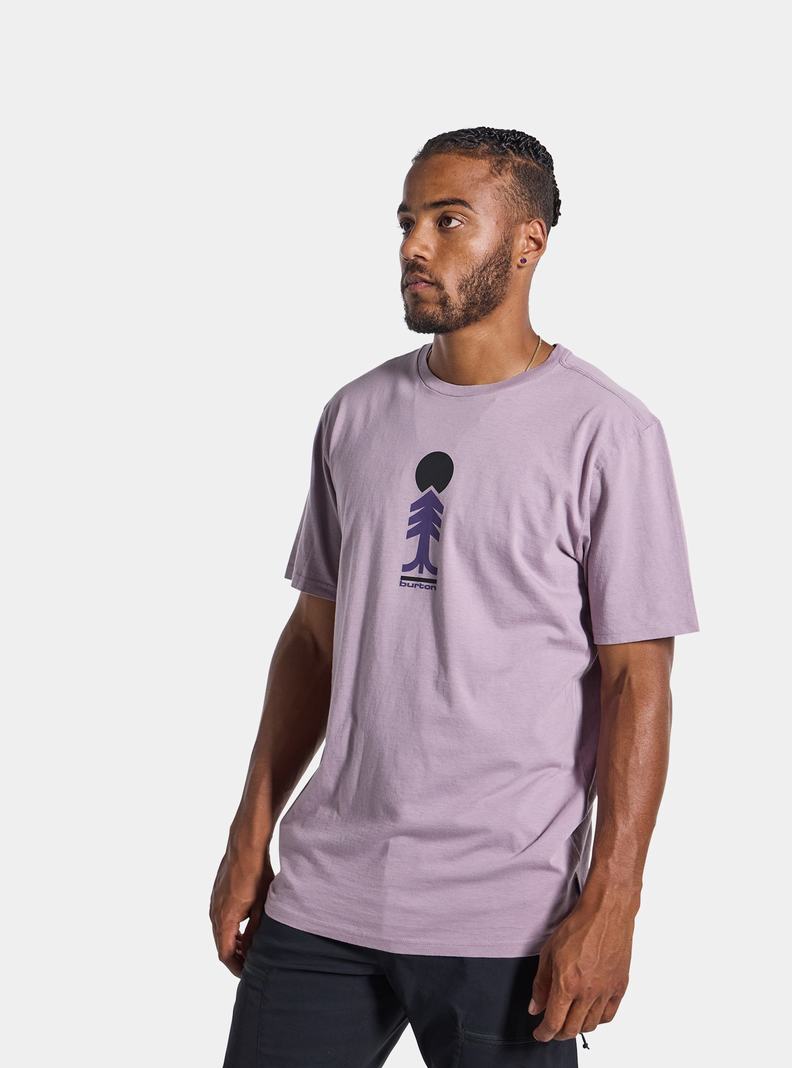 Burton Cartographer Kurzes Sleeve T-Shirts Herren Lavendel | 396-NURYKH