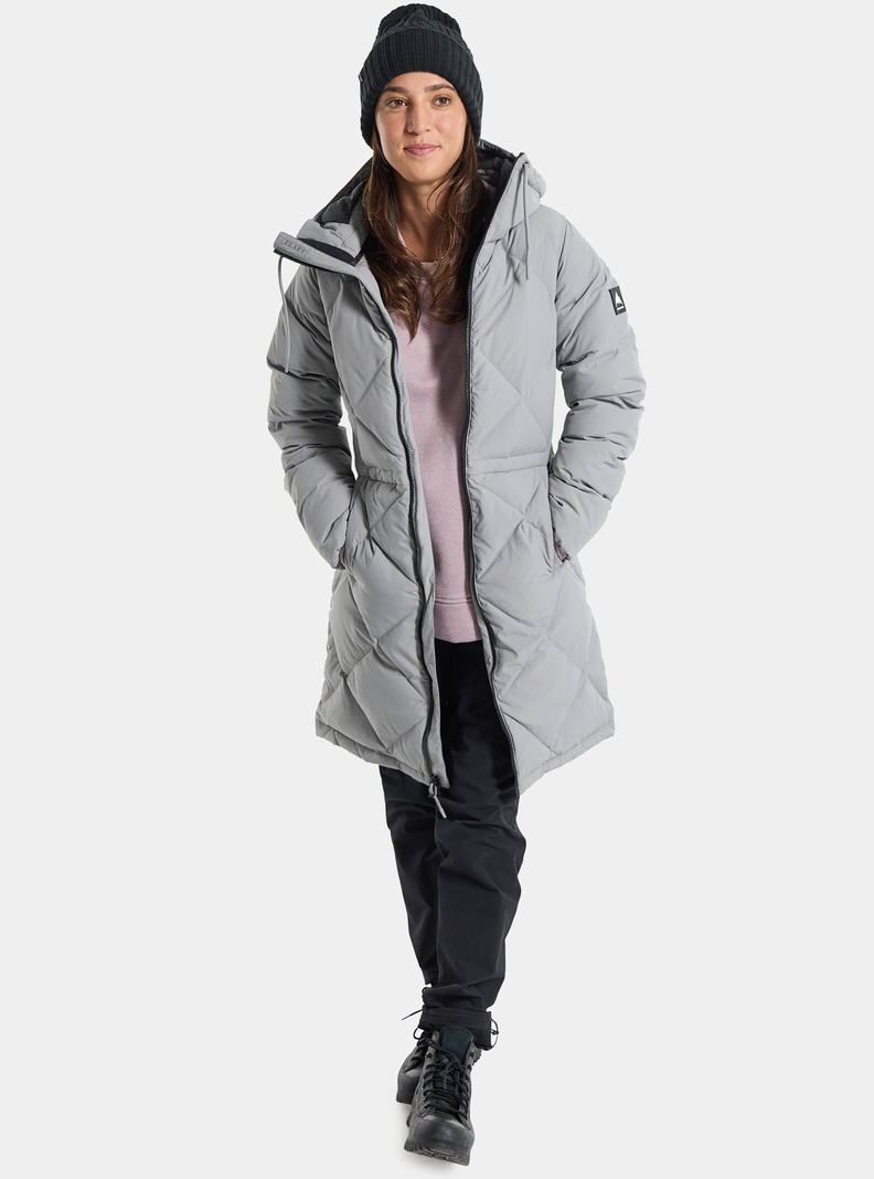 Burton Chescott Down Snowboardjacke Damen Grau | 576-MNOJWR