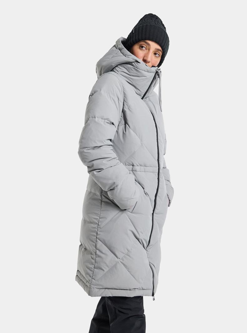 Burton Chescott Down Snowboardjacke Damen Grau | 576-MNOJWR