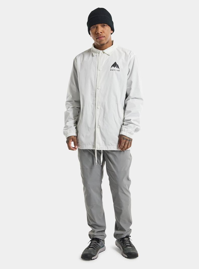 Burton Coaches Snowboardjacke Herren Weiß | 458-UPWLTM