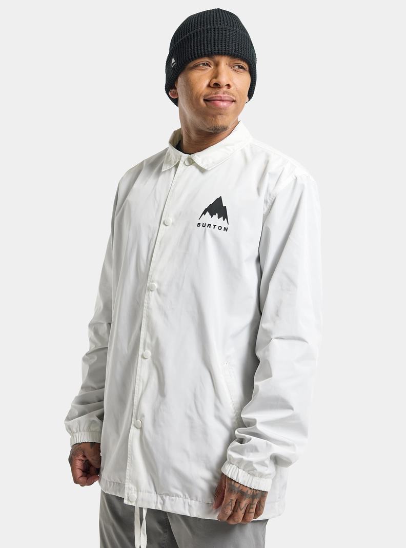 Burton Coaches Snowboardjacke Herren Weiß | 458-UPWLTM