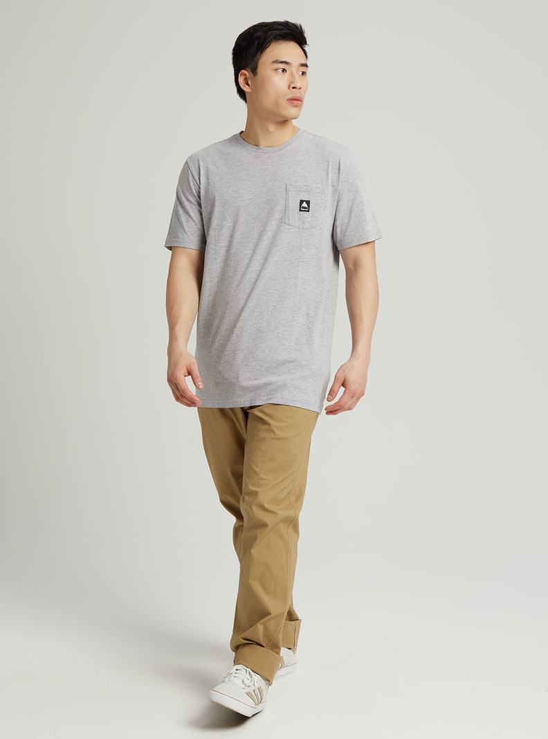 Burton Colfax Kurzes Sleeve T-Shirts Damen Grau | 541-DWFRGM