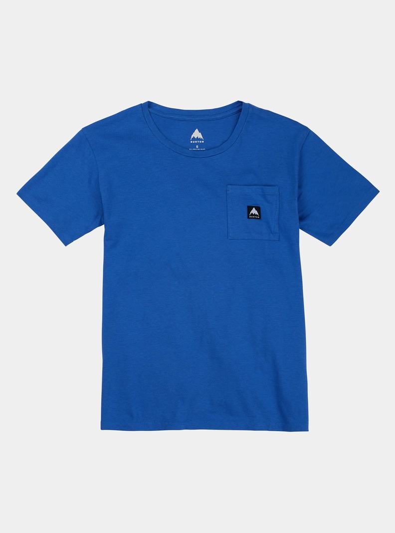 Burton Colfax Kurzes Sleeve T-Shirts Damen Blau | 670-UBTMIV