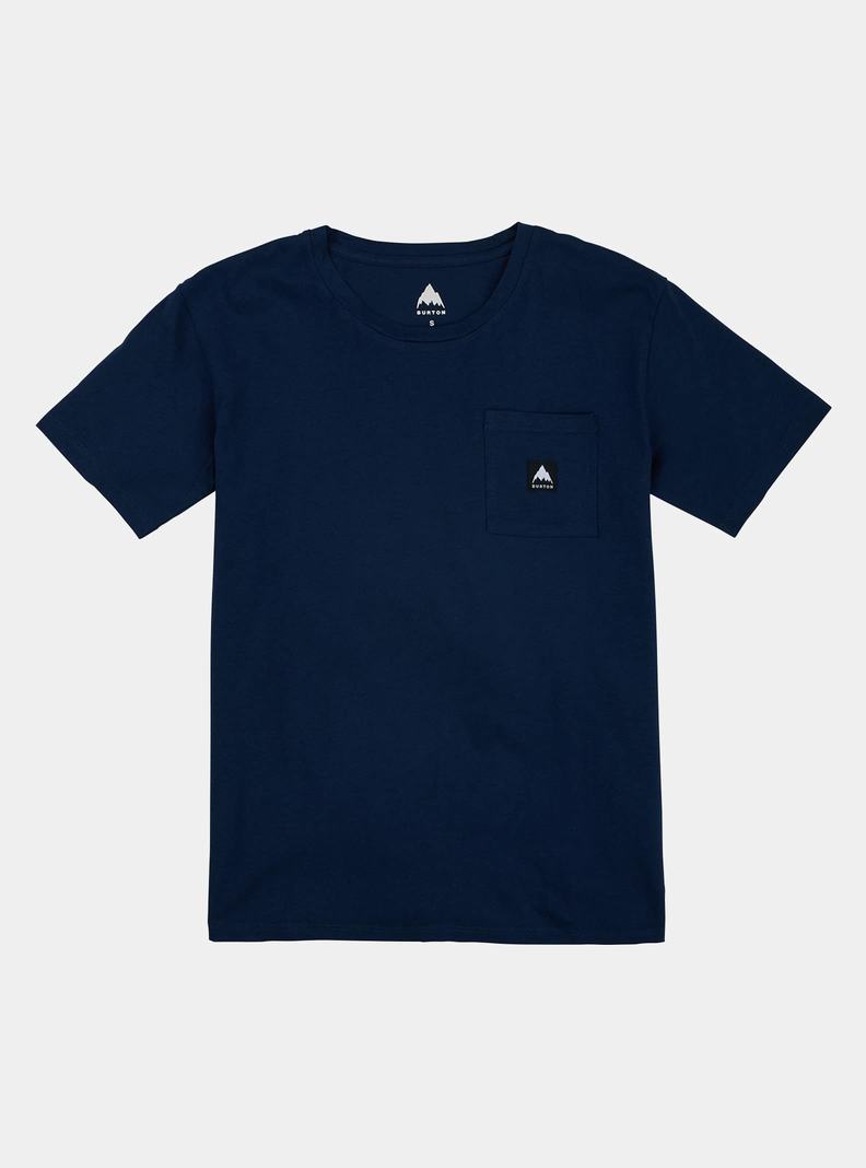 Burton Colfax Kurzes Sleeve T-Shirts Damen Blau | 805-RAYTMQ