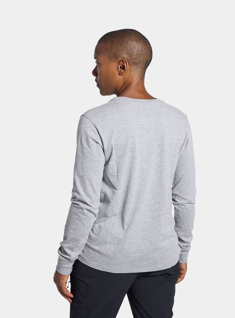 Burton Colfax Long Sleeve T-Shirts Damen Grau | 153-EOACDQ