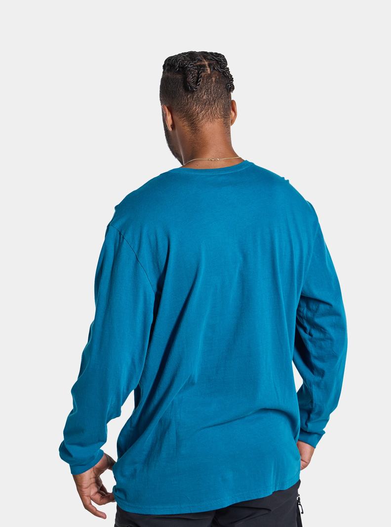 Burton Colfax Long Sleeve T-Shirts Damen Blau | 467-NWSQUF