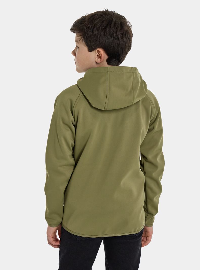 Burton Crown Weatherproof Full-Zip Fleece Sweatshirts Kinder Olivgrün | 347-LICNKB