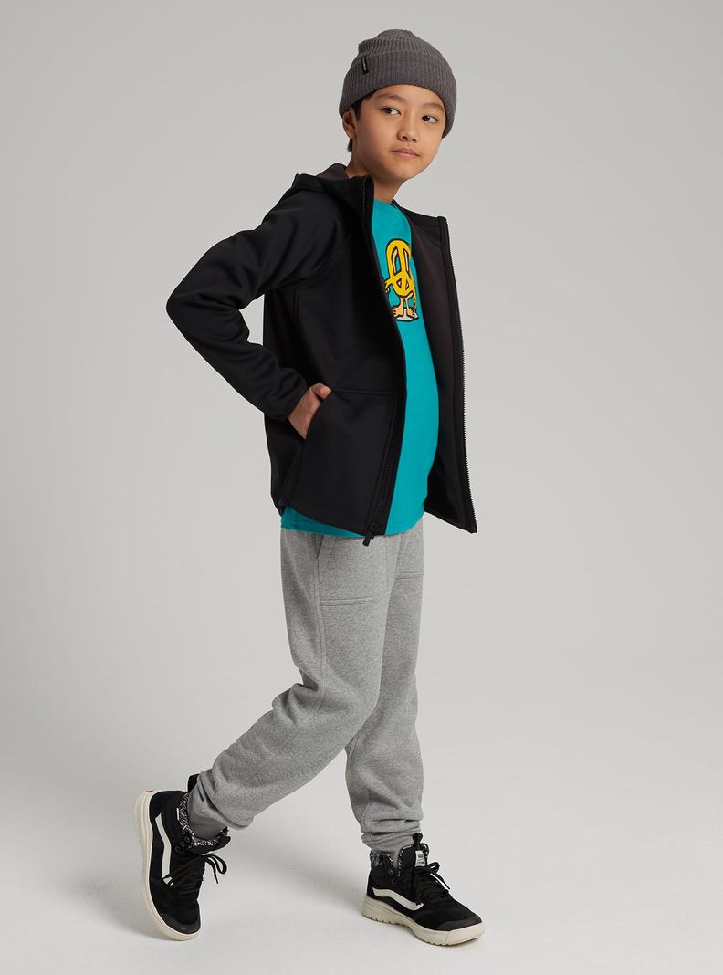 Burton Crown Weatherproof Full-Zip Fleece Sweatshirts Kinder Schwarz | 361-XYCTOJ
