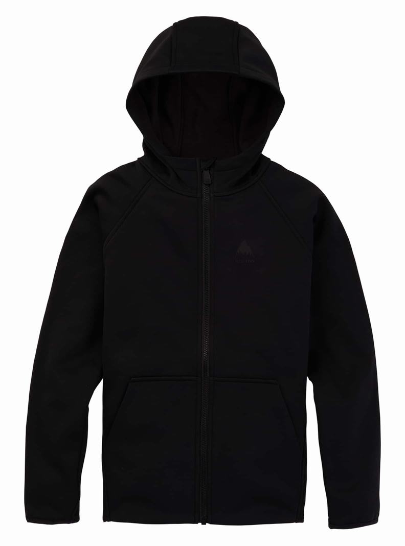 Burton Crown Weatherproof Full-Zip Fleece Sweatshirts Kinder Schwarz | 361-XYCTOJ