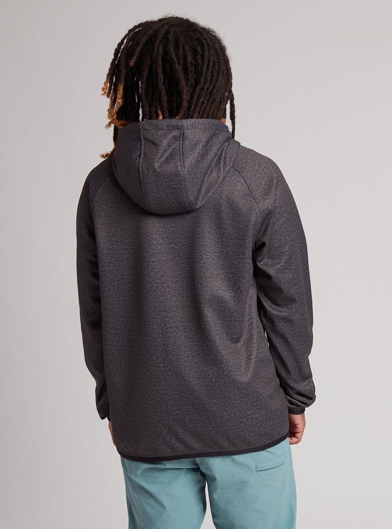 Burton Crown Weatherproof Full-Zip Fleece Sweatshirts Herren Schwarz | 436-MHJUTN