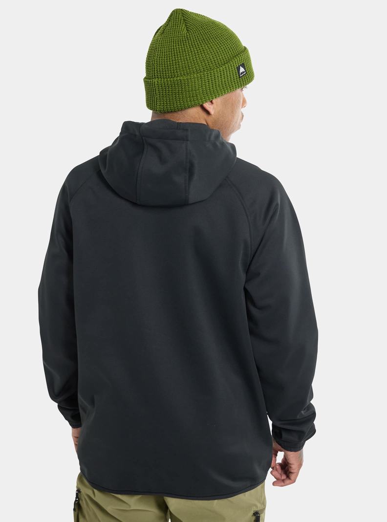 Burton Crown Weatherproof Full-Zip Fleece Sweatshirts Herren Schwarz | 470-DZJNGE